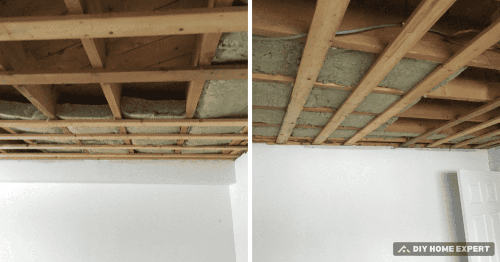 ceiling insulation in basement