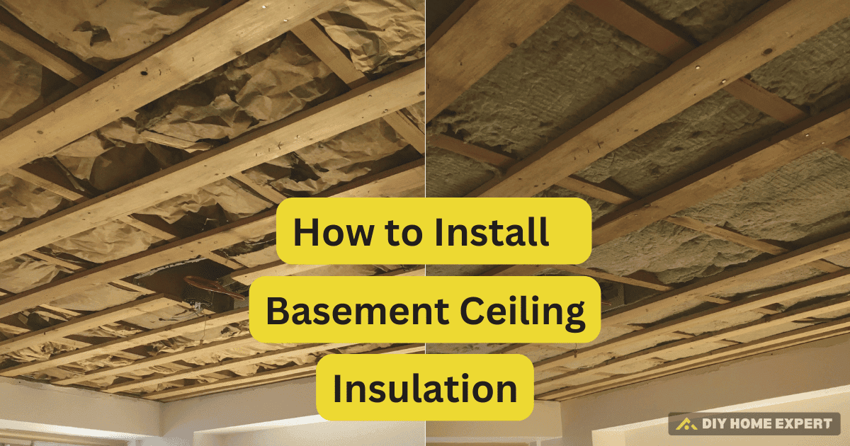 how to install basement ceiling insulation