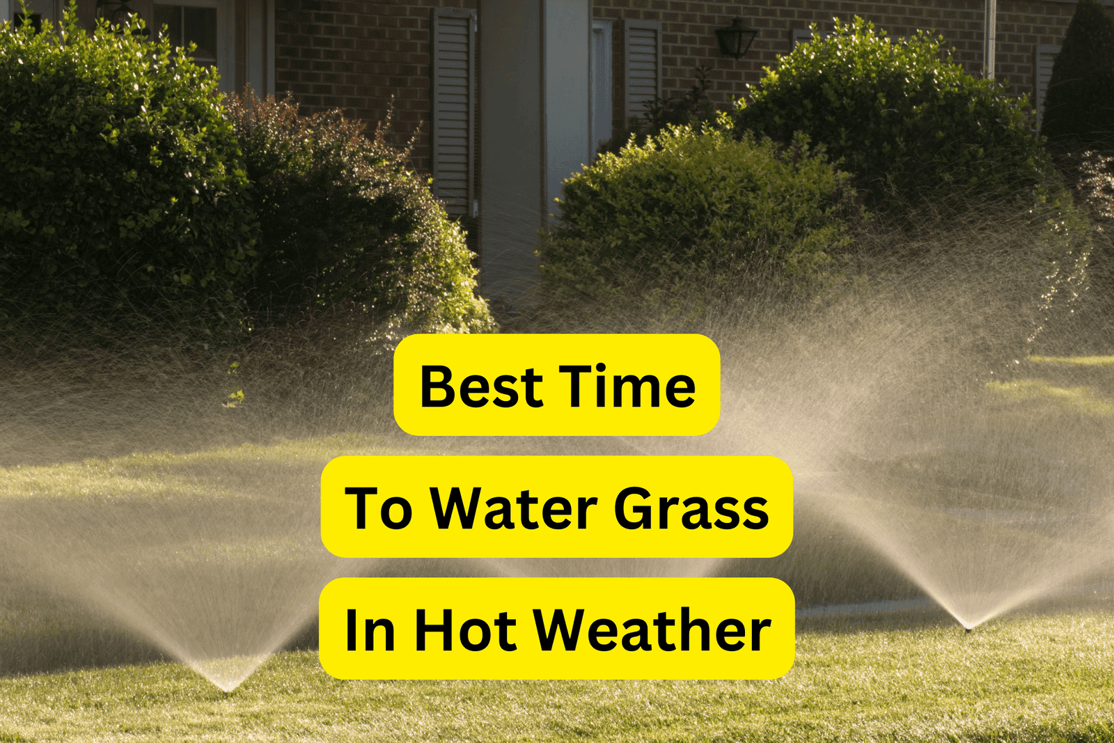 best time to water grass in hot weather