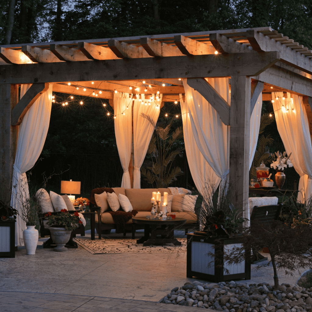 outdoor lighting ideas for party
